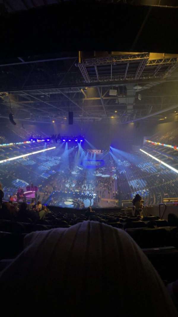 The O2, London, section: 413, row: K, seat: 744