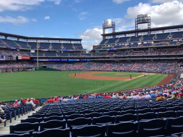 Citizens Bank Park, section: 138, row: 40, seat: 17-18
