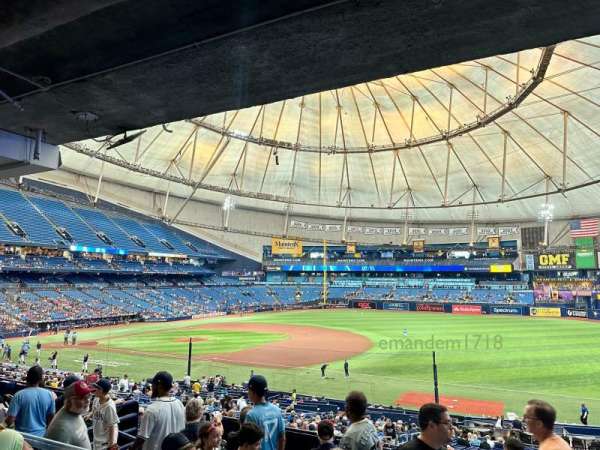 Tropicana Field, section: 128, row: RR, seat: 8-9