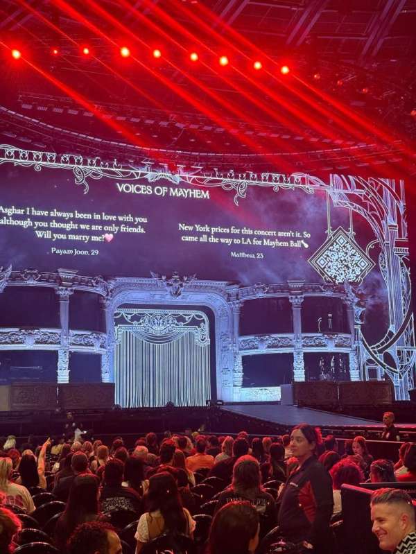 Kia Forum, section: G, row: 6, seat: 7