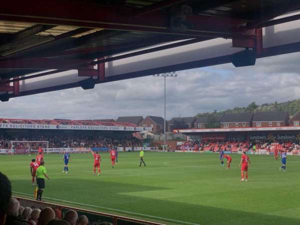 Wham Stadium, section: B, row: H, seat: 26