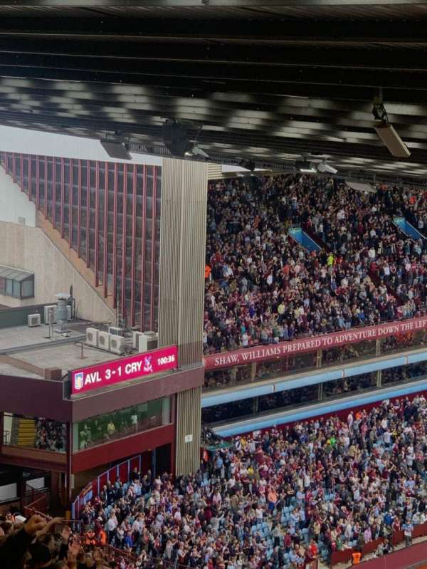 Villa Park, section: A5, row: AA, seat: 163