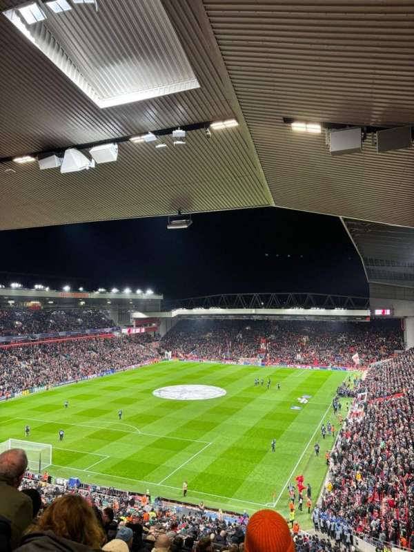 Anfield, section: AU7, row: 22, seat: 205