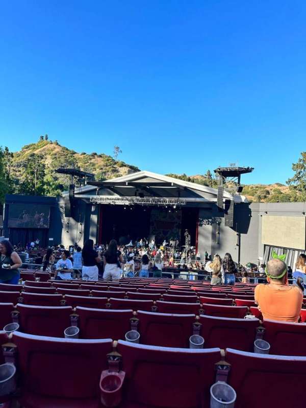 The Greek Theatre, section: B right, row: P, seat: 14