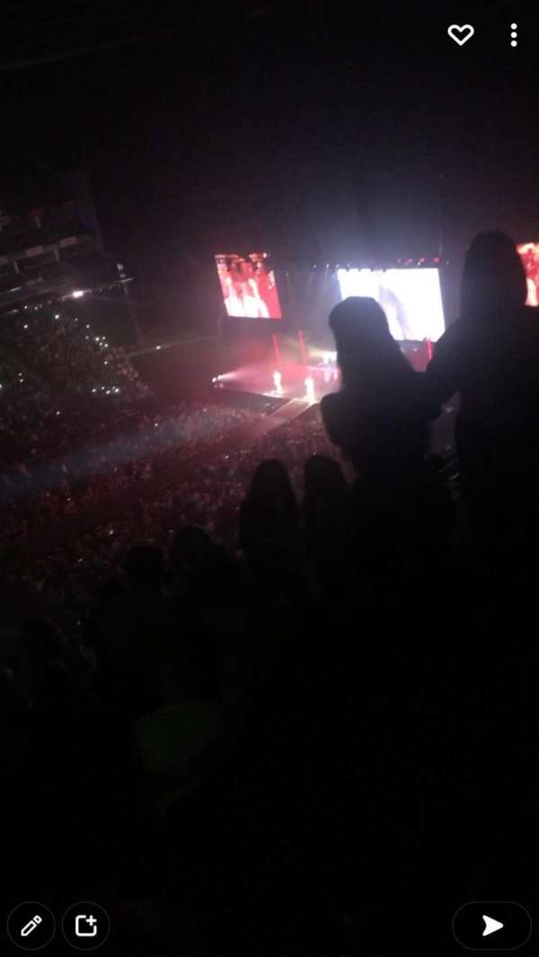 The O2, London, section: 419, row: h, seat: 892