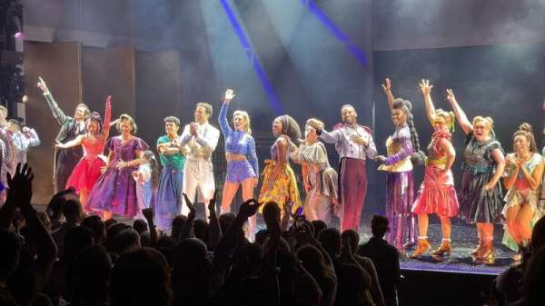 Marquis Theatre, section: Orchestra R, row: L, seat: 2