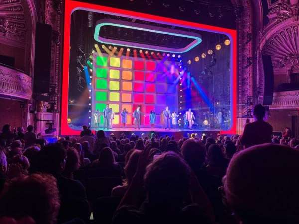 Palace Theatre, Broadway, section: Orchestra L, row: O, seat: 117