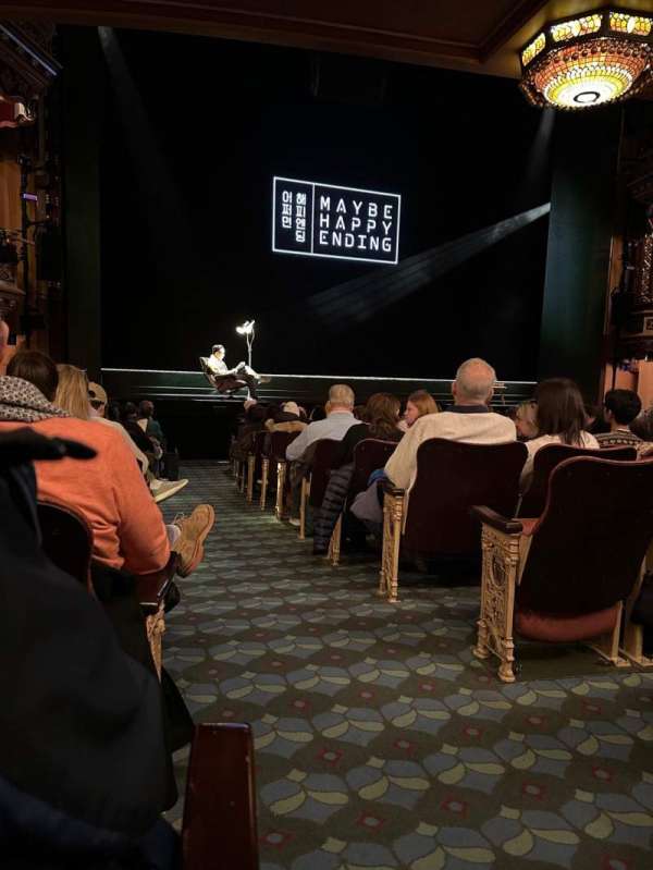 Belasco Theatre, section: Orchestra L, row: O, seat: 1