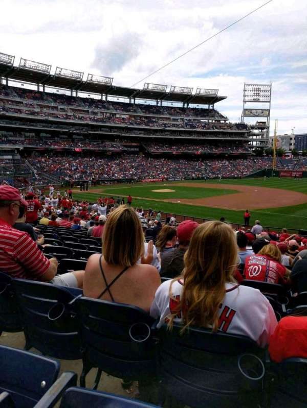 Nationals Park, section: 132, row: HH, seat: 1