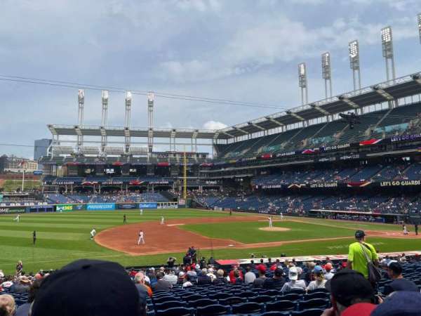 Progressive Field, section: 165, row: FF, seat: 8