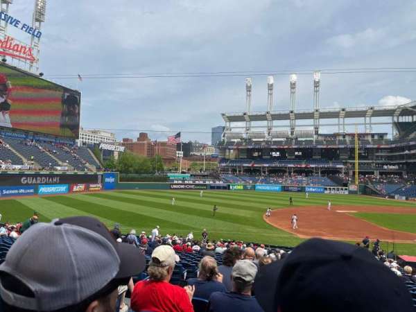 Progressive Field, section: 165, row: FF, seat: 8