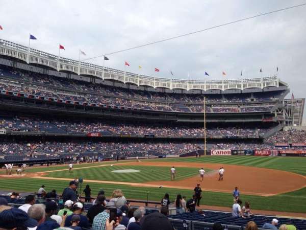 Yankee stadium, section: 114b, row: 20, seat: 4