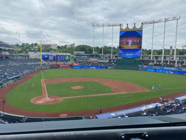 Kauffman Stadium, section: 312, row: A, seat: 7