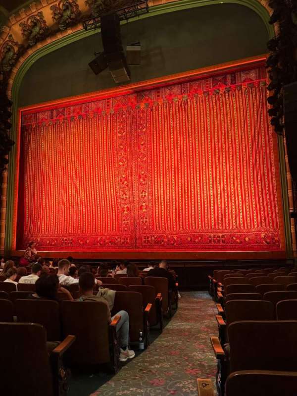 New Amsterdam Theatre, section: Orchestra R, row: L, seat: 2