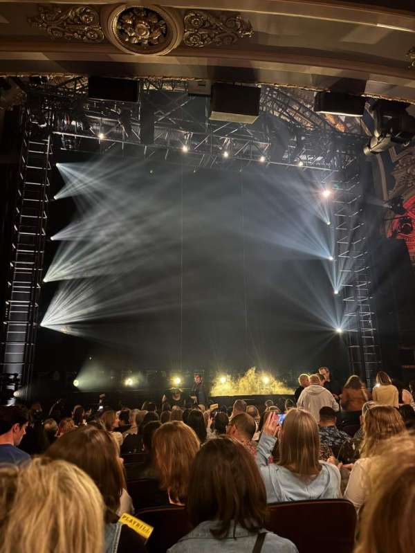 Palace Theatre, Broadway, section: Orchestra L, row: O, seat: 111