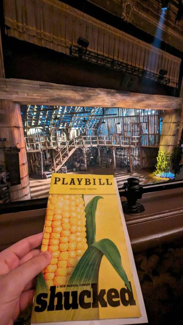 Nederlander Theatre, section: Mezzanine L, row: a, seat: 7