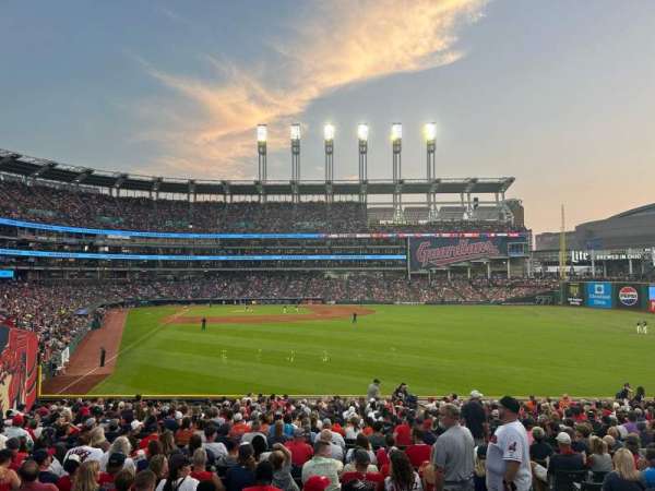 Progressive Field, section: 113, row: SRO