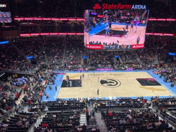 State Farm Arena, section: 210, row: A, seat: 7