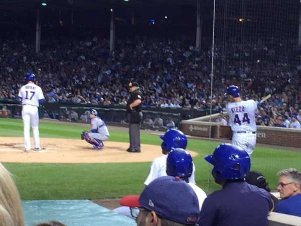 Wrigley Field, section: AA13, row: 3, seat: 13