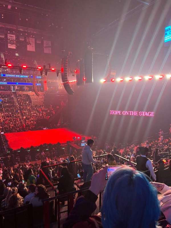 Barclays Center, section: 107, row: 5, seat: 9