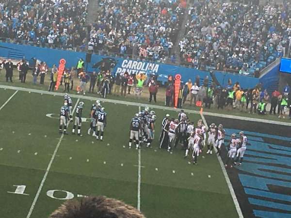 Bank of America Stadium, section: 312, row: 8, seat: 17