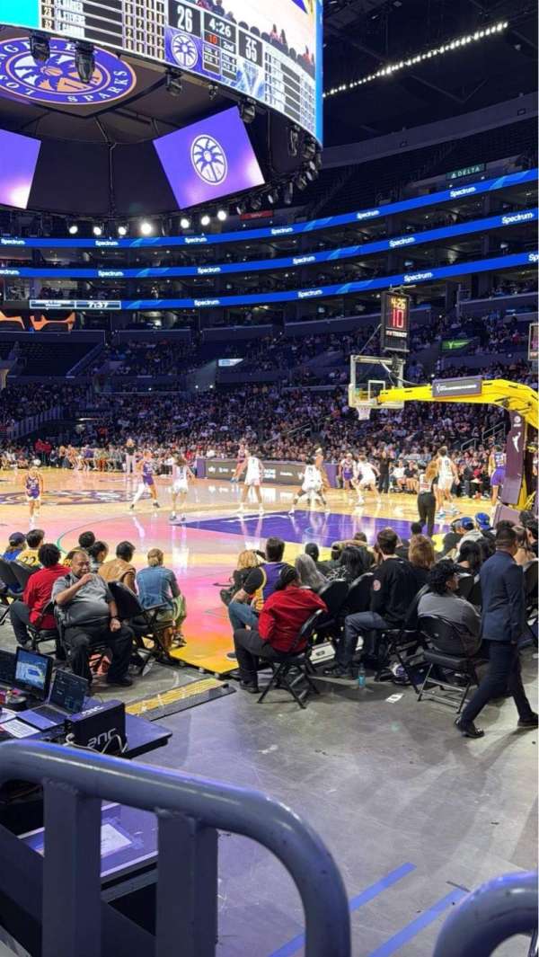 Crypto.com Arena, section: 108, row: 3, seat: 15
