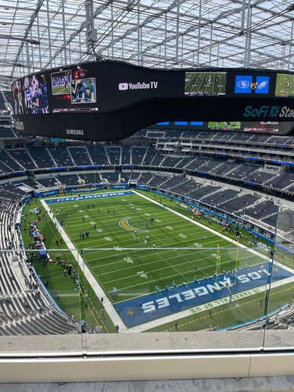 SoFi Stadium, section: 454, row: 2, seat: 2