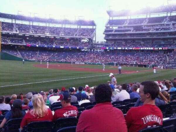 Nationals Park, section: 111, row: J, seat: 8