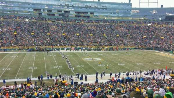Lambeau Field, section: 123, row: 52, seat: 14