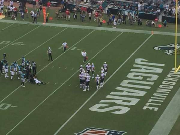 EverBank Stadium, section: 404, row: D, seat: 18