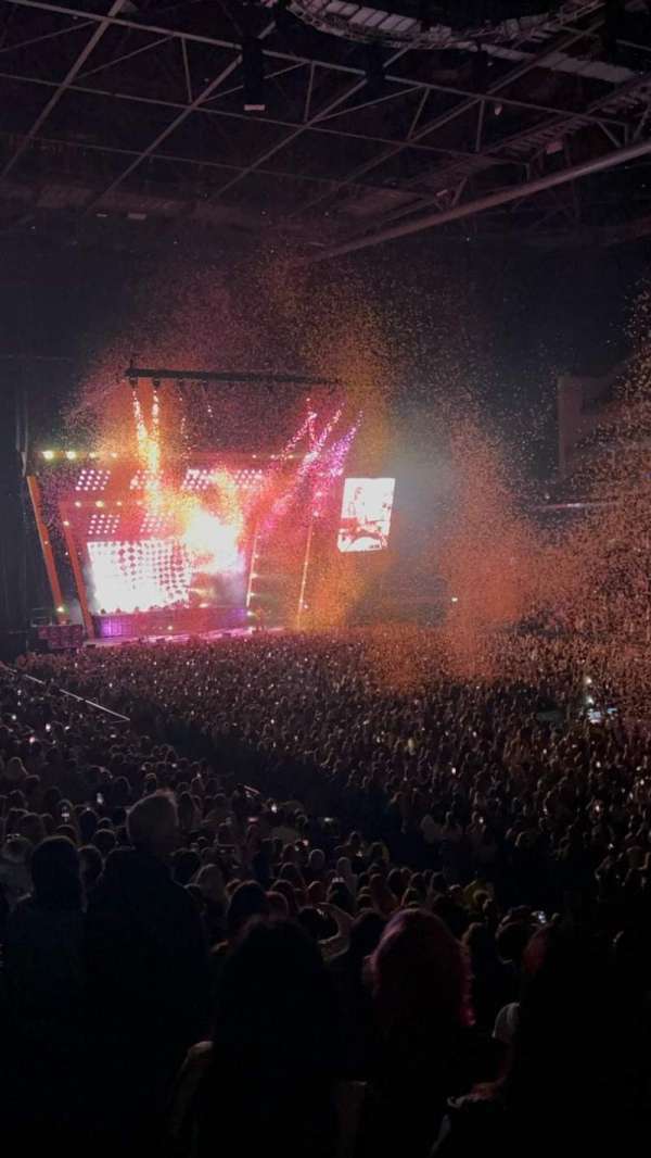 The O2, London, section: 104, row: U, seat: 141