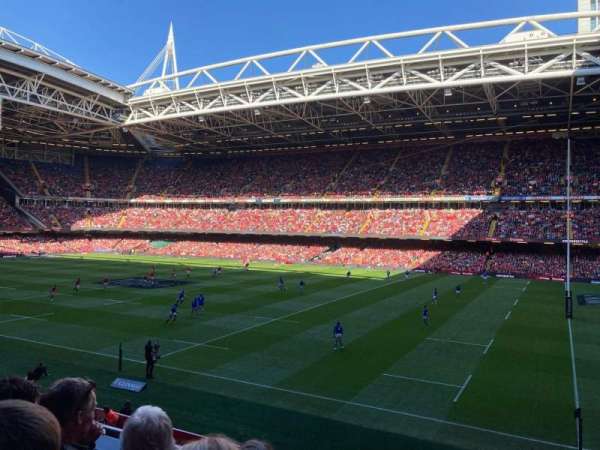 Principality Stadium, section: M27, row: 3, seat: 26