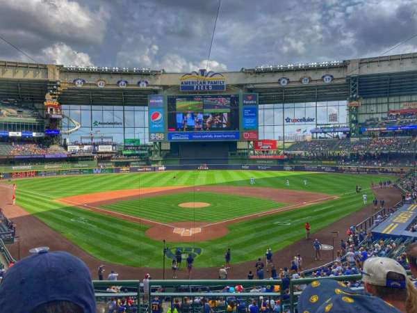 American Family Field, section: 218, row: 4, seat: 5