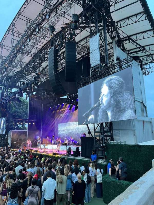 Forest Hills Stadium, section: 101, row: A, seat: 3