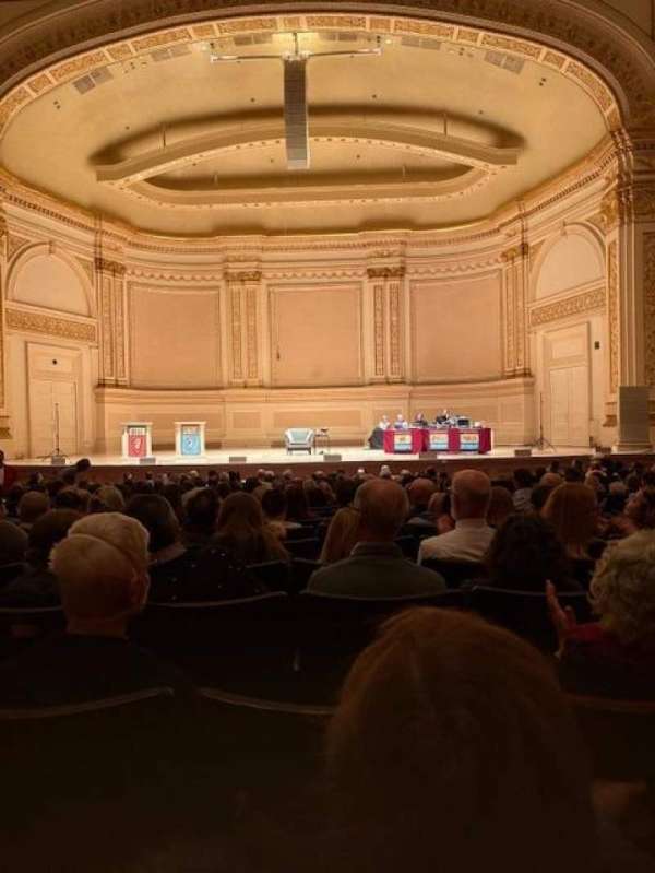 Carnegie Hall, section: Parquet C, row: T, seat: 104