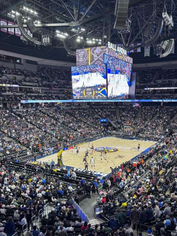 Ball Arena, section: 210, row: 1, seat: 15