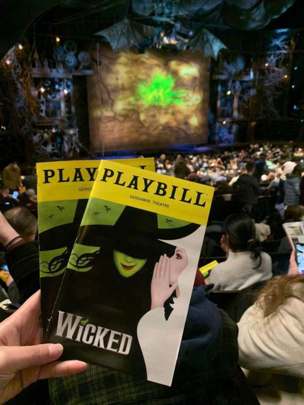 Gershwin Theatre, section: Orchestra L, row: V, seat: 27