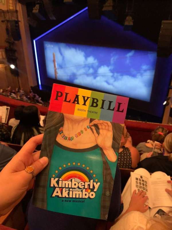Booth Theatre, section: Mezzanine R, row: D, seat: 12
