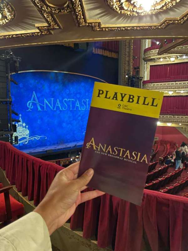 CIBC Theatre, section: Dress Circle L, row: B, seat: 13