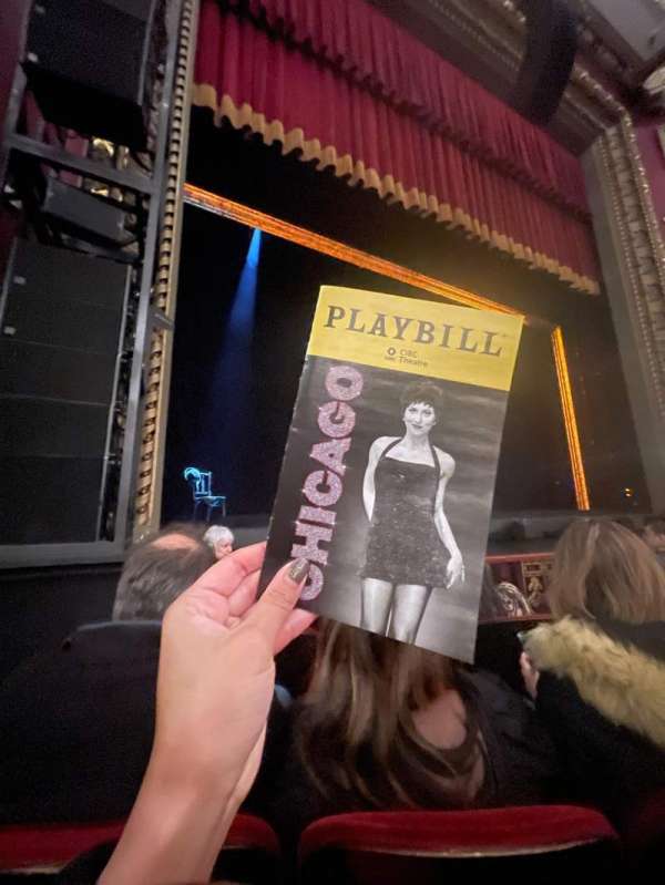 CIBC Theatre, section: Orchestra L, row: D, seat: 7