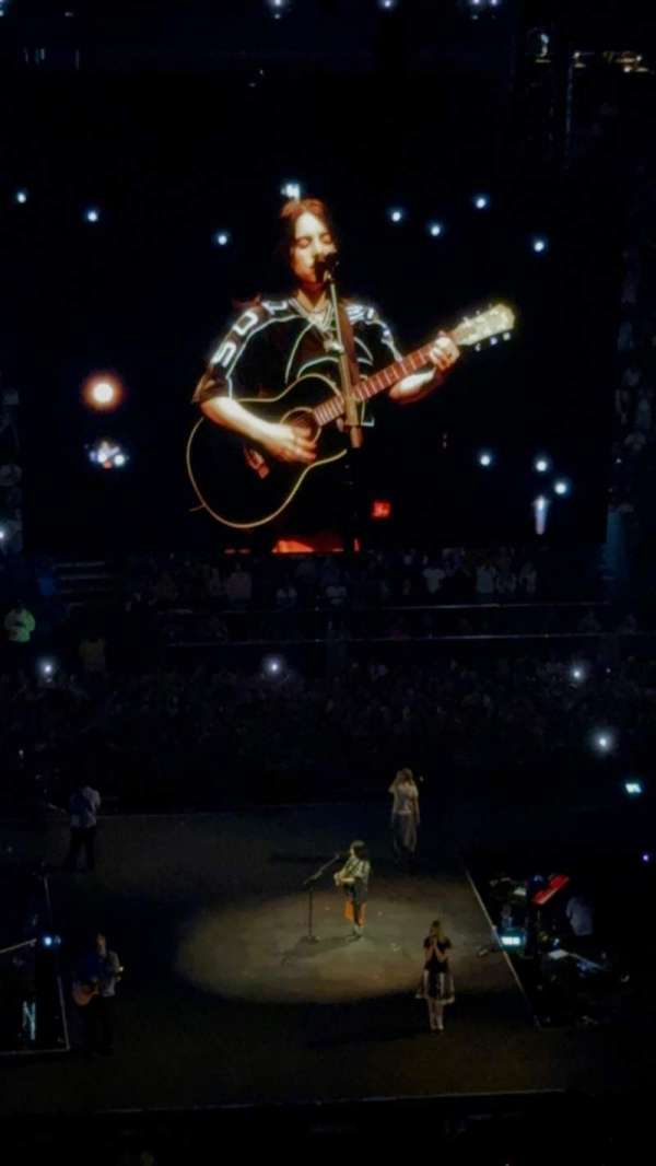 The O2, London, section: 419, row: F, seat: 909