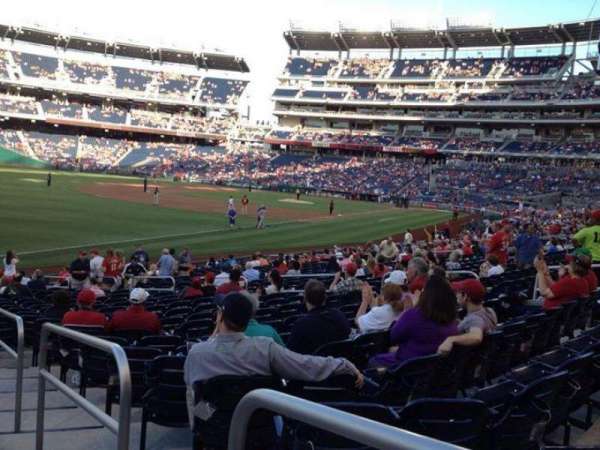 NATIONALS Park, section: 109, row: aa, seat: 1