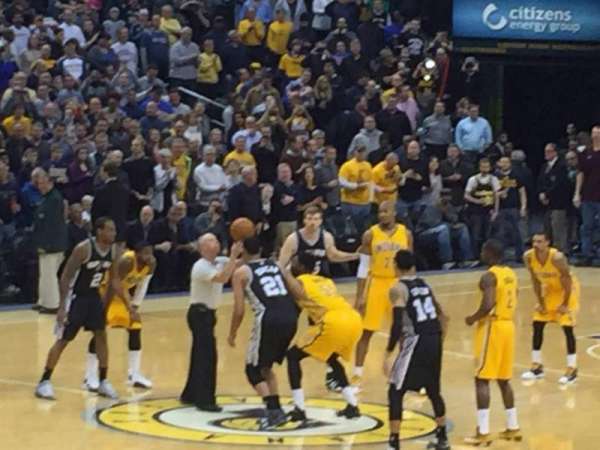 Gainbridge Fieldhouse, section: 7, row: 7, seat: 9