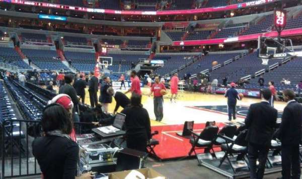 Capital One Arena, section: 113, row: A, seat: 11