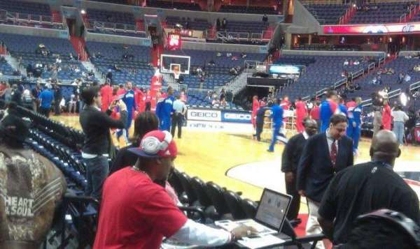 Capital One Arena, section: 113, row: A, seat: 11