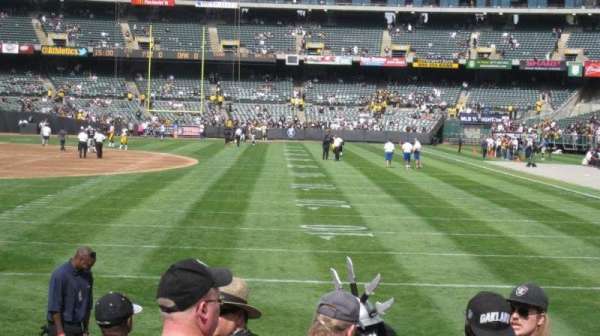 Oakland Coliseum, section: 105, row: 8, seat: 5
