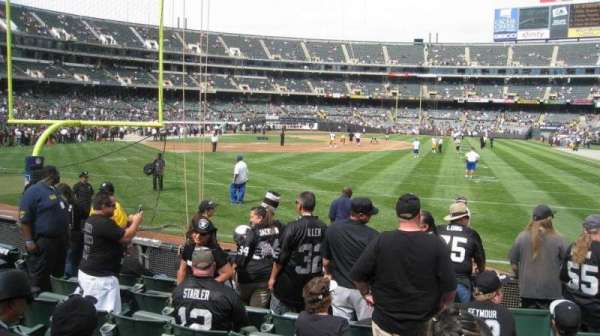 Oakland Coliseum, section: 105, row: 8, seat: 5