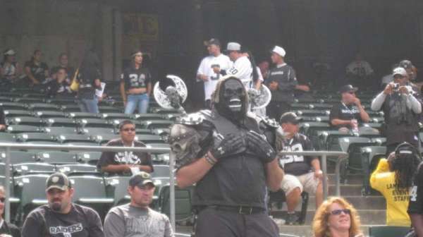 Oakland Coliseum, section: 105, row: 8, seat: 5