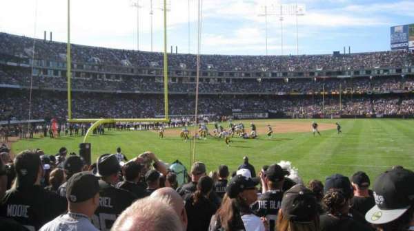 Oakland Coliseum, section: 105, row: 8, seat: 5