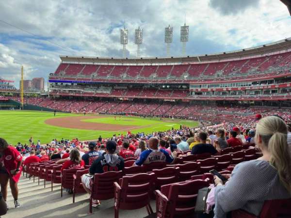 Great American Ball Park, section: 110, row: MM, seat: 1